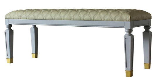 Acme Furniture House Marchese Bench in Pearl Gray 28867 - ATL FURNITURE