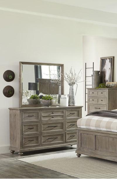 Homelegance - Cardano Dresser With Mirror In Light Brown - 1689Br-6 - ATL FURNITURE