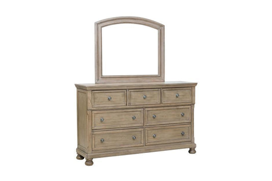 Homelegance - Bethel Dresser With Mirror - 2259Gy-5-6 - ATL FURNITURE