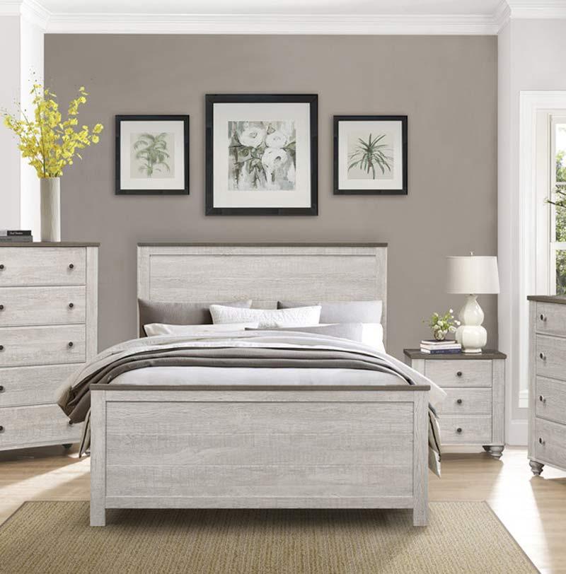 Homelegance - Nashville 3 Piece Queen Bedroom Set In Antique White - 1903-1-3Set - ATL FURNITURE