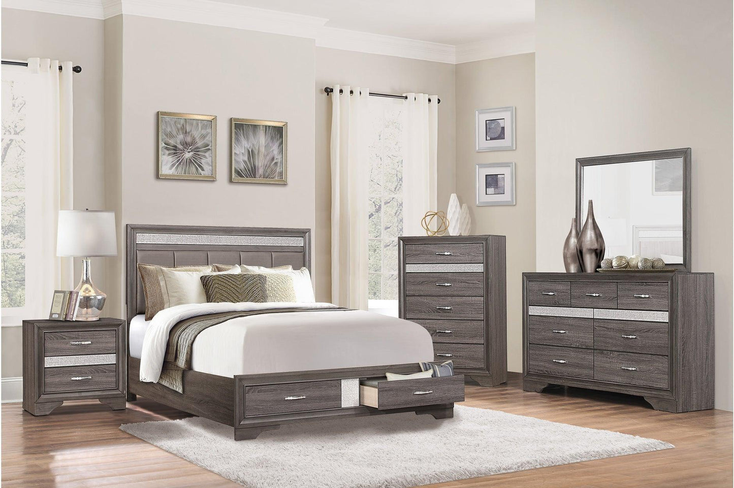 Homelegance - Luster Chest In Gray - 1505-9 - ATL FURNITURE