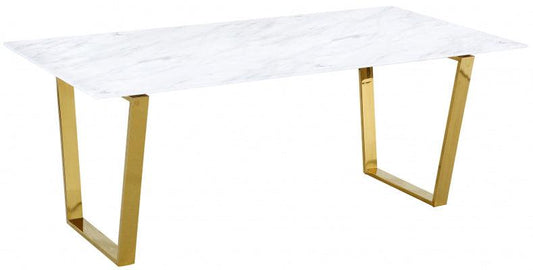 Cameron Gold Dining Table - ATL FURNITURE