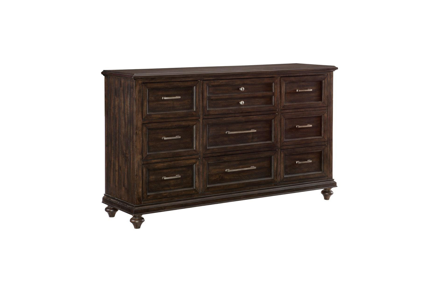 Homelegance - Cardano Dresser With Mirror In Driftwood Charcoal - 1689-6 - ATL FURNITURE