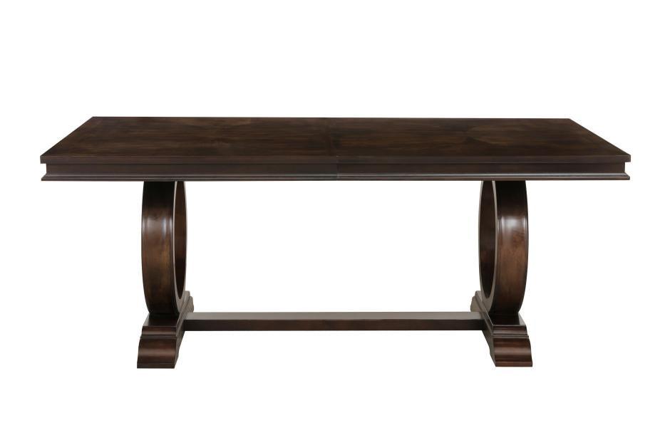 Homelegance - Oratorio Cherry Extendable Trestle Dining Table - 5562-96 - ATL FURNITURE