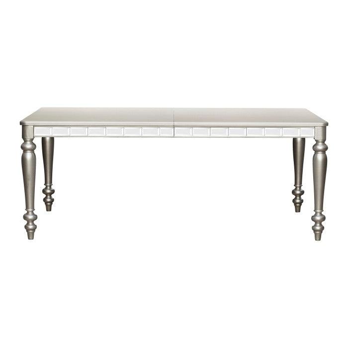 Homelegance - Orsina Silver Extendable Dining Table - 5477N-96 - ATL FURNITURE