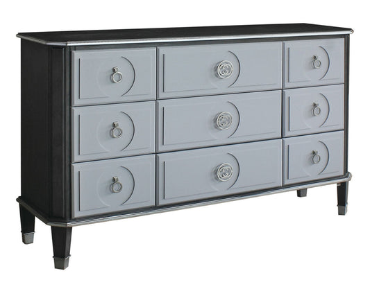 Acme Furniture House Beatrice 9 Drawer Dresser in Light Gray 28815 - ATL FURNITURE