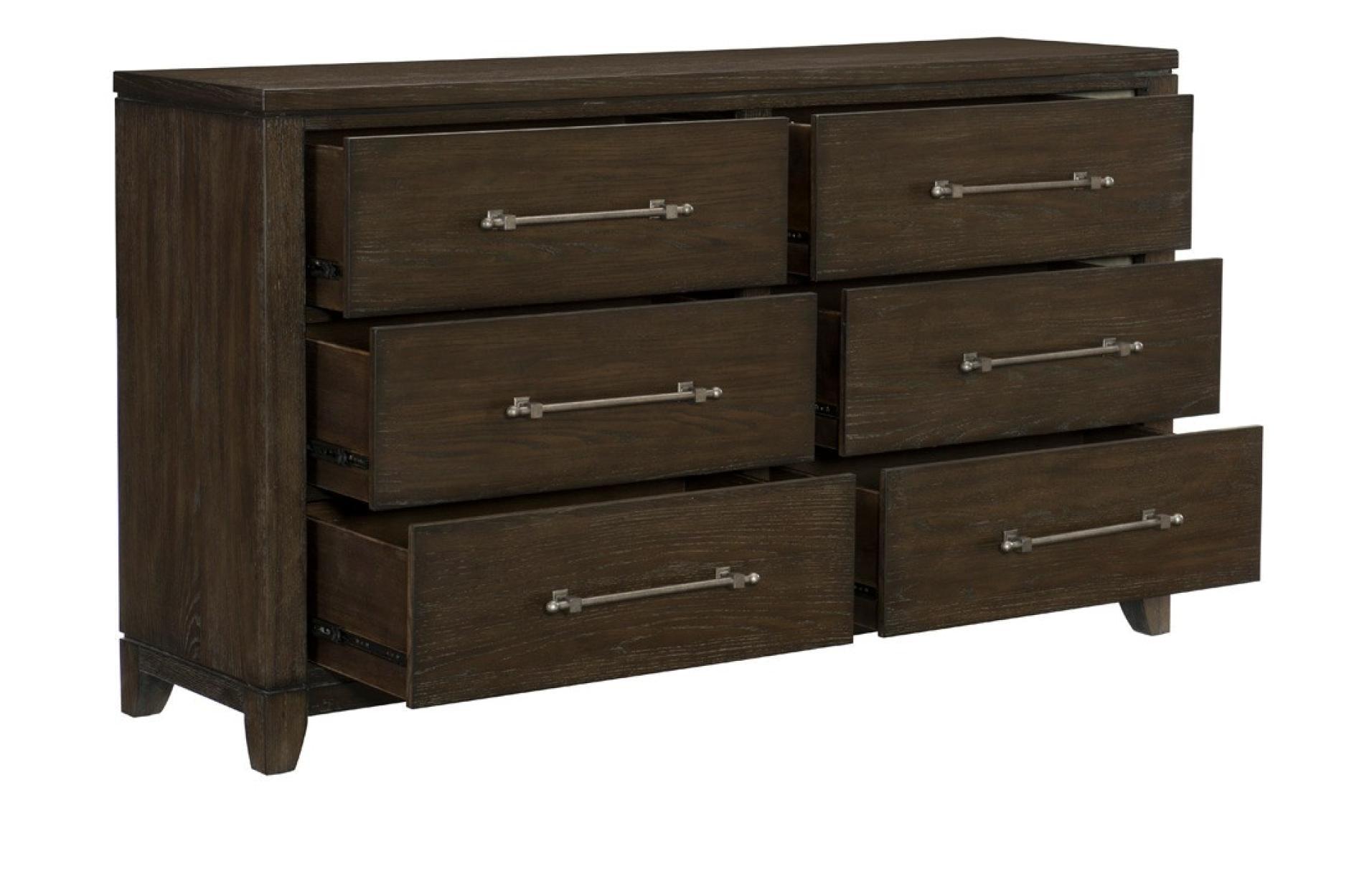 Homelegance - Griggs Dresser And Mirror In Dark Brown - 1669-6 - ATL FURNITURE