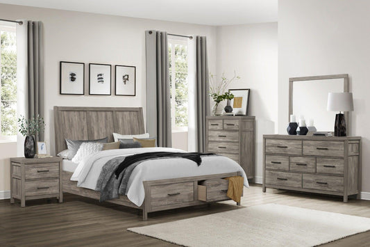 Homelegance - Bainbridge 6 Piece Queen Bedroom Set In Weathered Gray - 1526-1-6Set - ATL FURNITURE