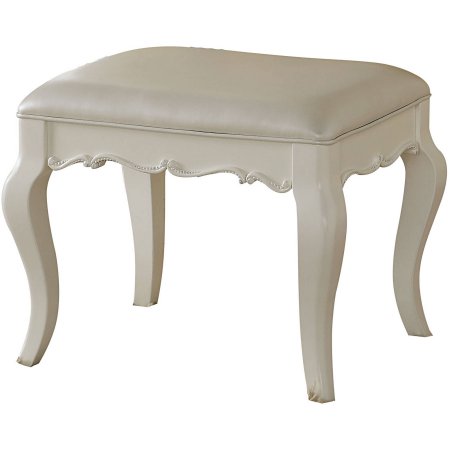 Acme Edalene Vanity Bench in Pearl White 30519 - ATL FURNITURE