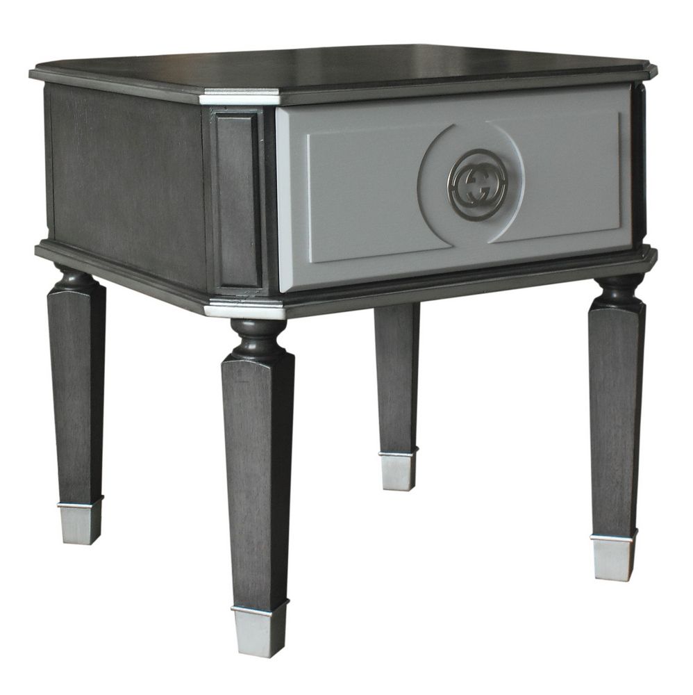 Acme Furniture House Beatrice End Table in Charcoal 88817 - ATL FURNITURE