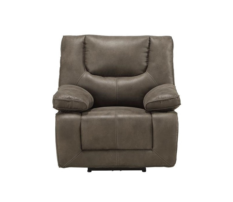 Acme Harumi Power Motion Recliner in Gray Leather-Aire 54897 - ATL FURNITURE