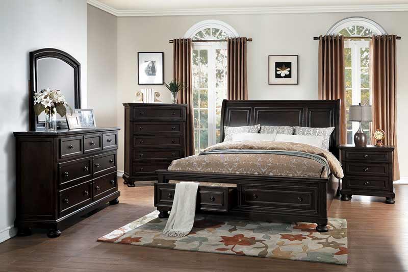 Homelegance - Begonia 5 Piece Queen Bedroom Set - 1718Gy-1-5 - ATL FURNITURE