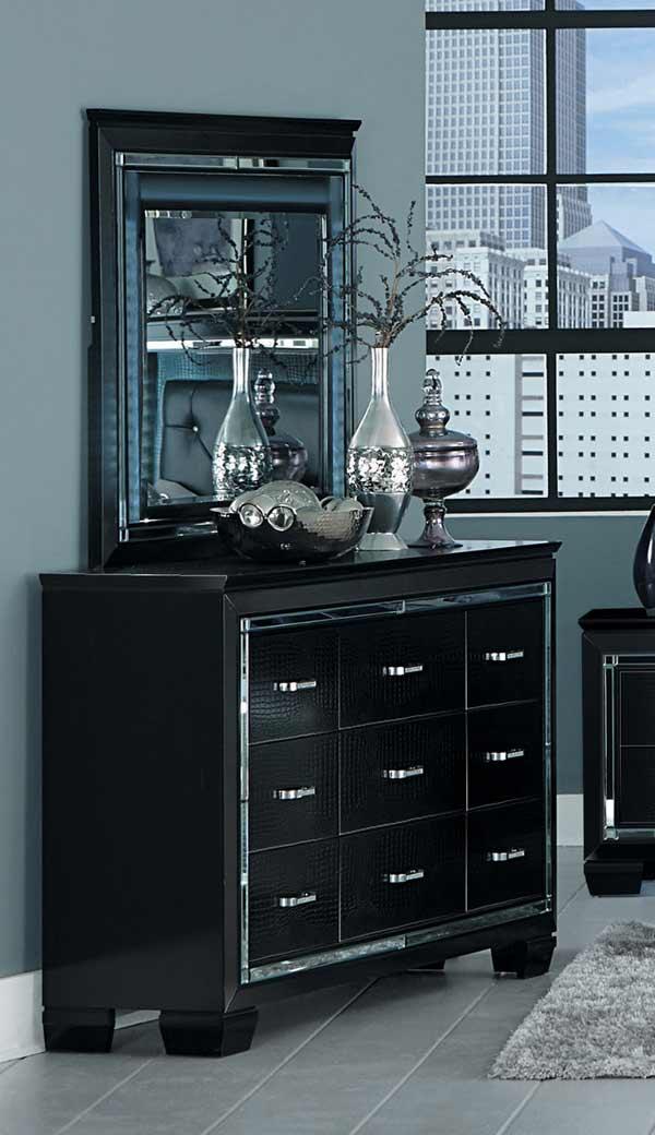 Homelegance - Allura Dresser With Mirror - 1916Bk-5-1916Bk-6 - ATL FURNITURE