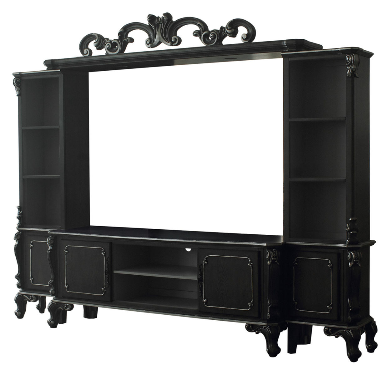 Acme Furniture House Delphine Entertainment Center in Charcoal 91985 - ATL FURNITURE