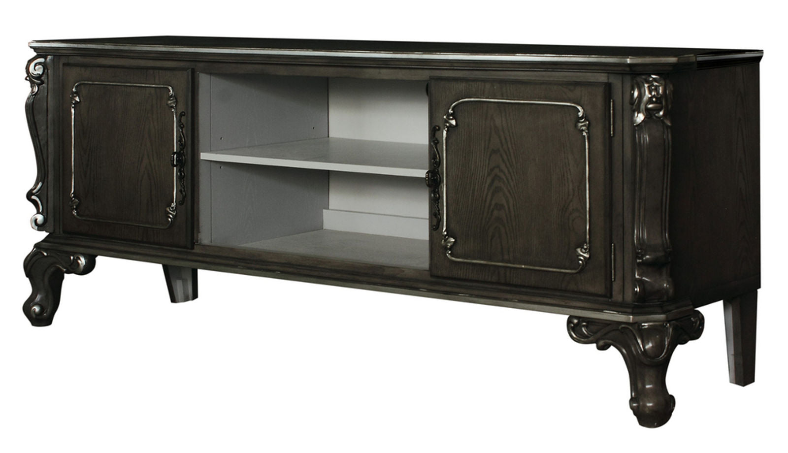 Acme Furniture House Delphine TV Stand in Charcoal 91988 - ATL FURNITURE