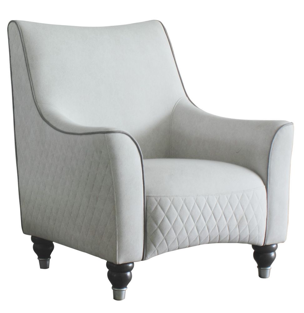 Acme Furniture House Delphine Accent Chair in Ivory 58833 - ATL FURNITURE