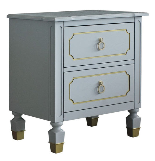 Acme Furniture House Marchese Nightstand in Pearl Gray 28863 - ATL FURNITURE