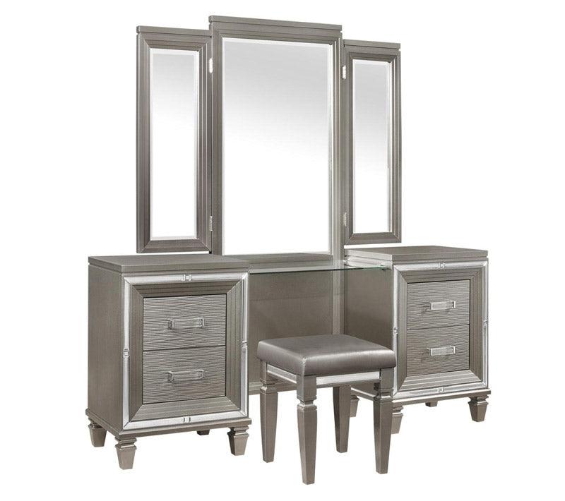 Homelegance - Tamsin Vanity Dresser With Mirror And Vanity Stool - 1616-15-14 - ATL FURNITURE